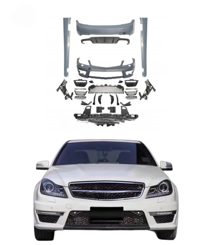 

Auto parts Car bumper For W204 C-class C200L C240 C250 c280 upgrade C63 amg bodykit side skirt front rear bumper