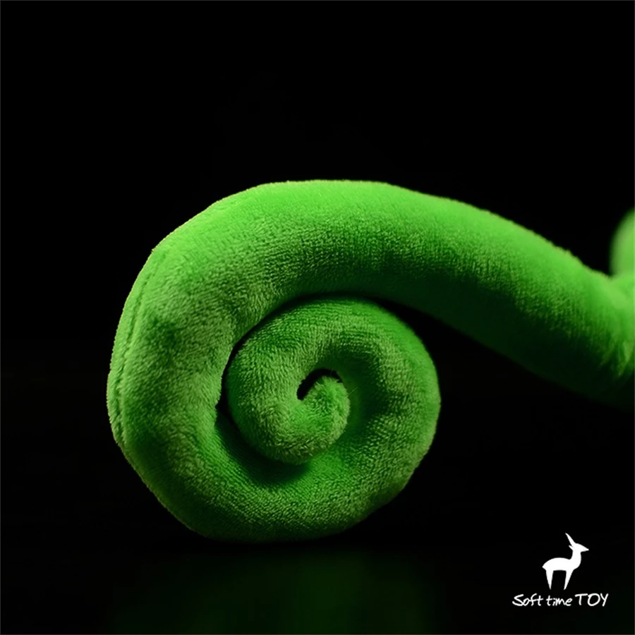 Veiled Chameleon High Fidelity Anime Cute Plushie Coloretto Plush Toys Lifelike Animals Simulation Stuffed Doll Kawai Toy Gifts 5