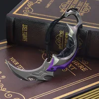 Valorant Weapon Melee Reaver Karambit Knife 15cm Metal Game Peripheral katana samurai Sword Uncut Blade Ornaments Gift Toys Boys 1