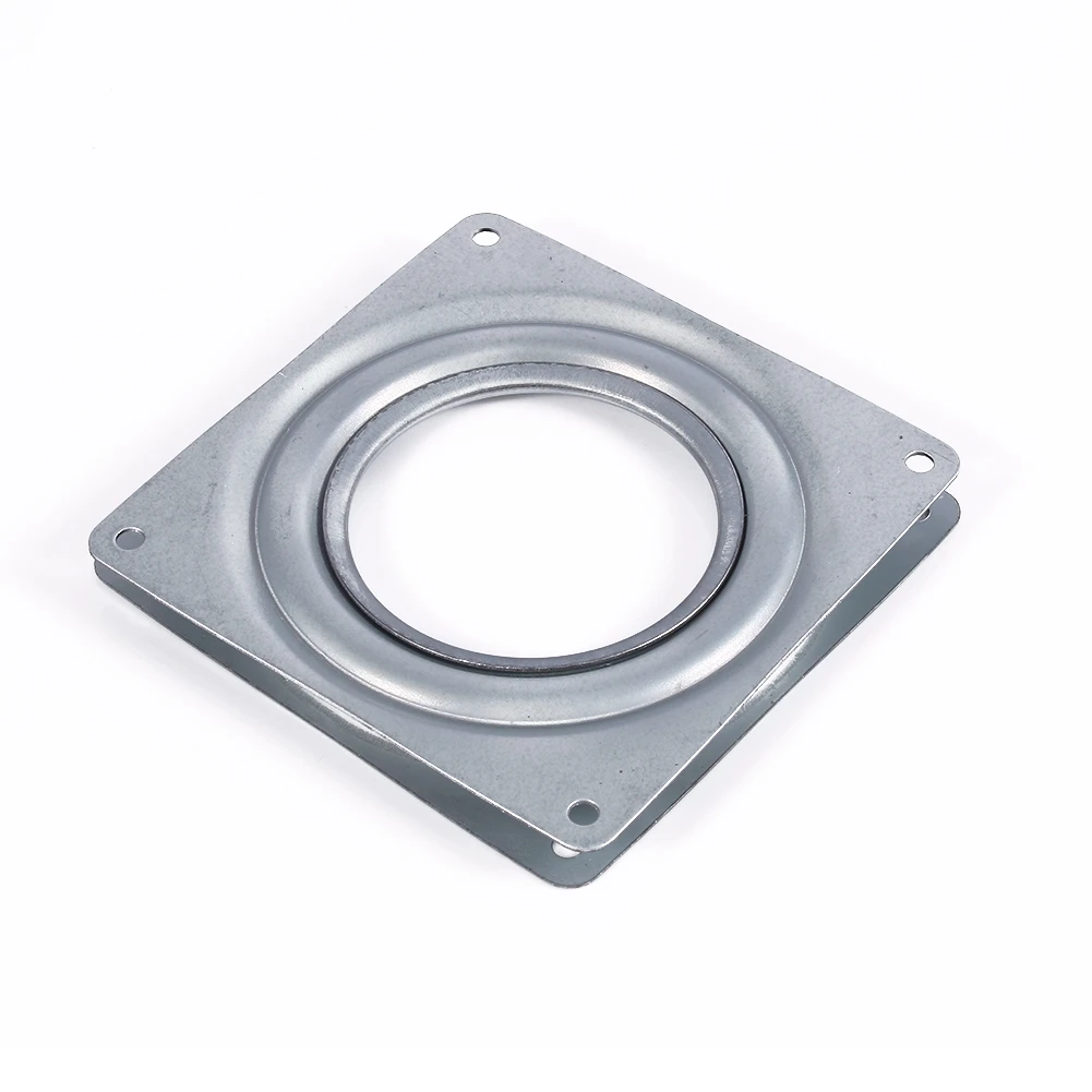 4in Galvanized Steel Rotating Plate Display Base Turntable Display Stand Desk Tool Table Turntable Rotating Stand