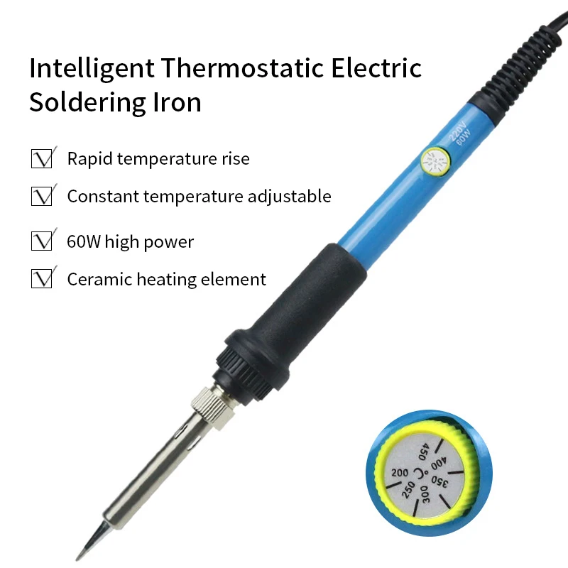 Soldering Iron Adjustable Temperature Electric 220V 110V 60W 80W Welding Solder Rework Station Heat Pencil Tips Repair Tool - Image 4