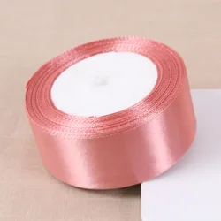 Royal Blue Satin Ribbon for Festive Decoration and Gift Wrapping (Romantic Pink)