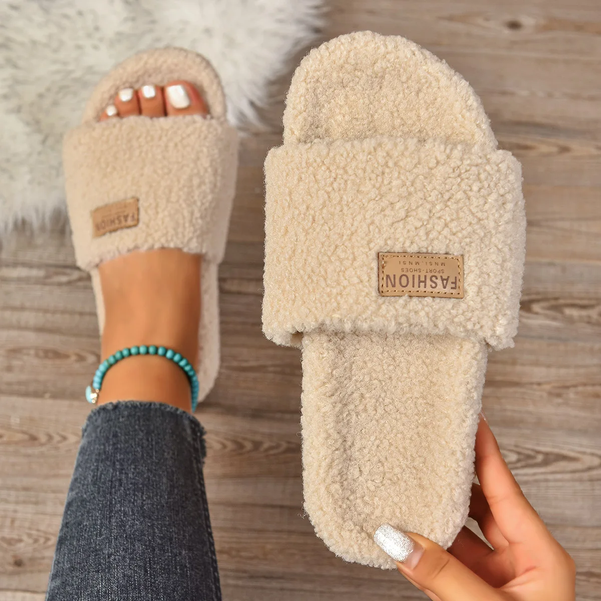 2025 New Women Indoor Slippers Soft Bottom Cotton Home Shoes Women Comfort Thick Heel Slippers Autumn Winter Rubber Slides Women