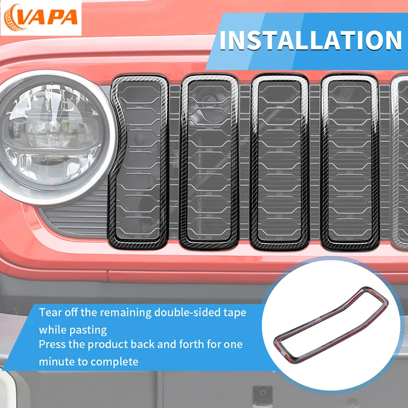 الجبهة مصبغة حلقة غطاء الكسوة ABS الديكور ل جيب را...