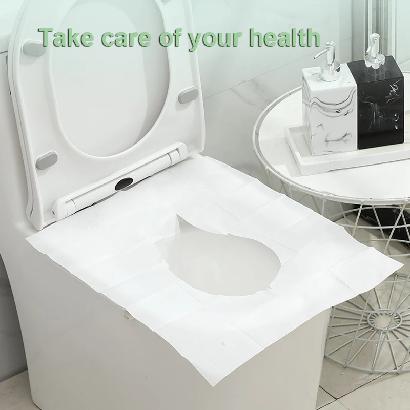 Toilet Seat Cover 10/50PCS Disposable Waterproof Soluble Water Type for Travel Camping Hotel