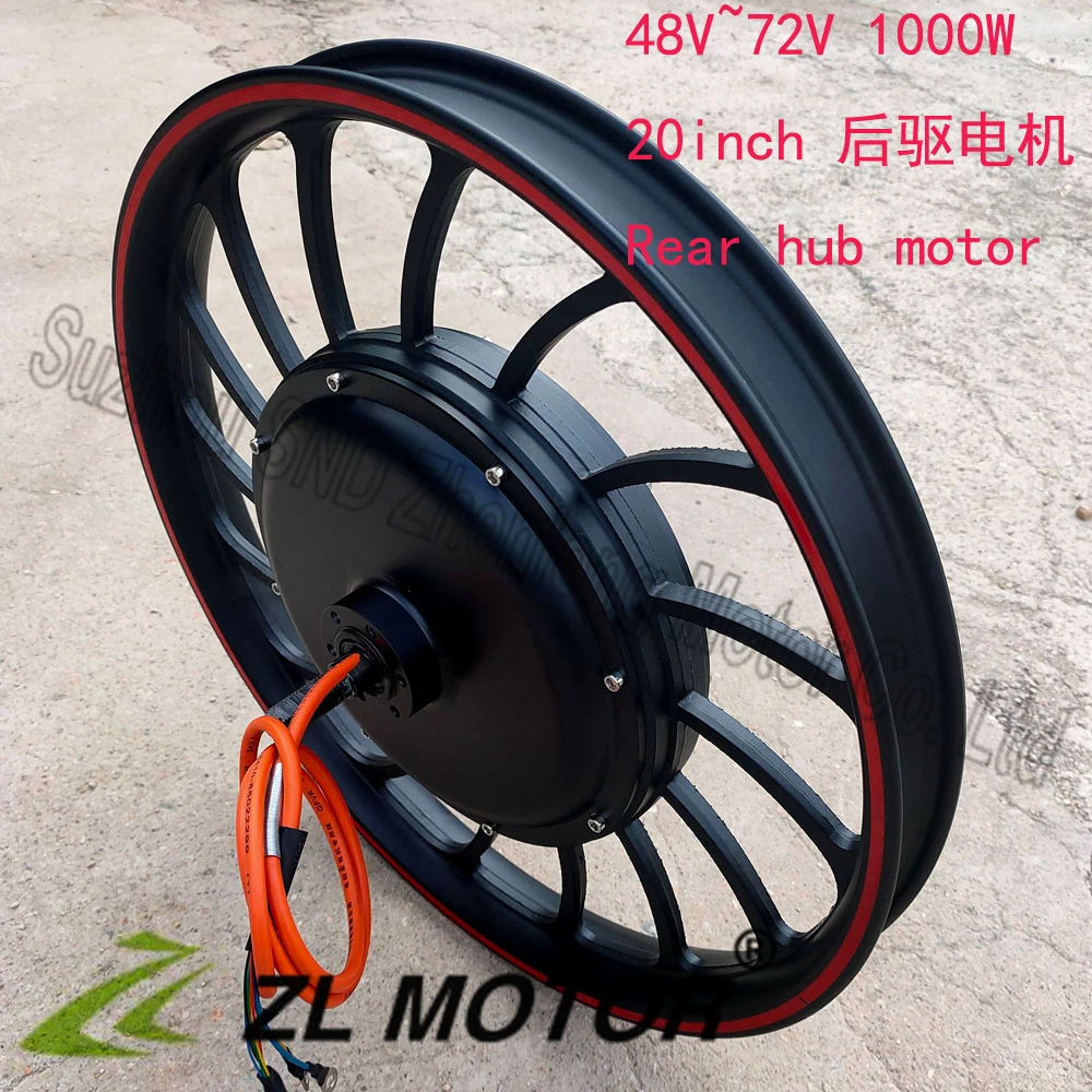 Customized speed and torque 48V 1000W electric bike disk brake hub