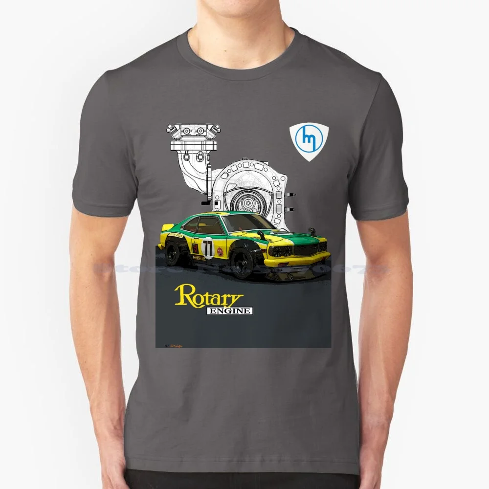 Rotary Rx3 Savanna Gt T Shirt 100% Cotone Tee Rotary Gt Savanna Rx3 Savanna R100 Rx2 Rx4 Rx7 Rx8 Race Car Drag