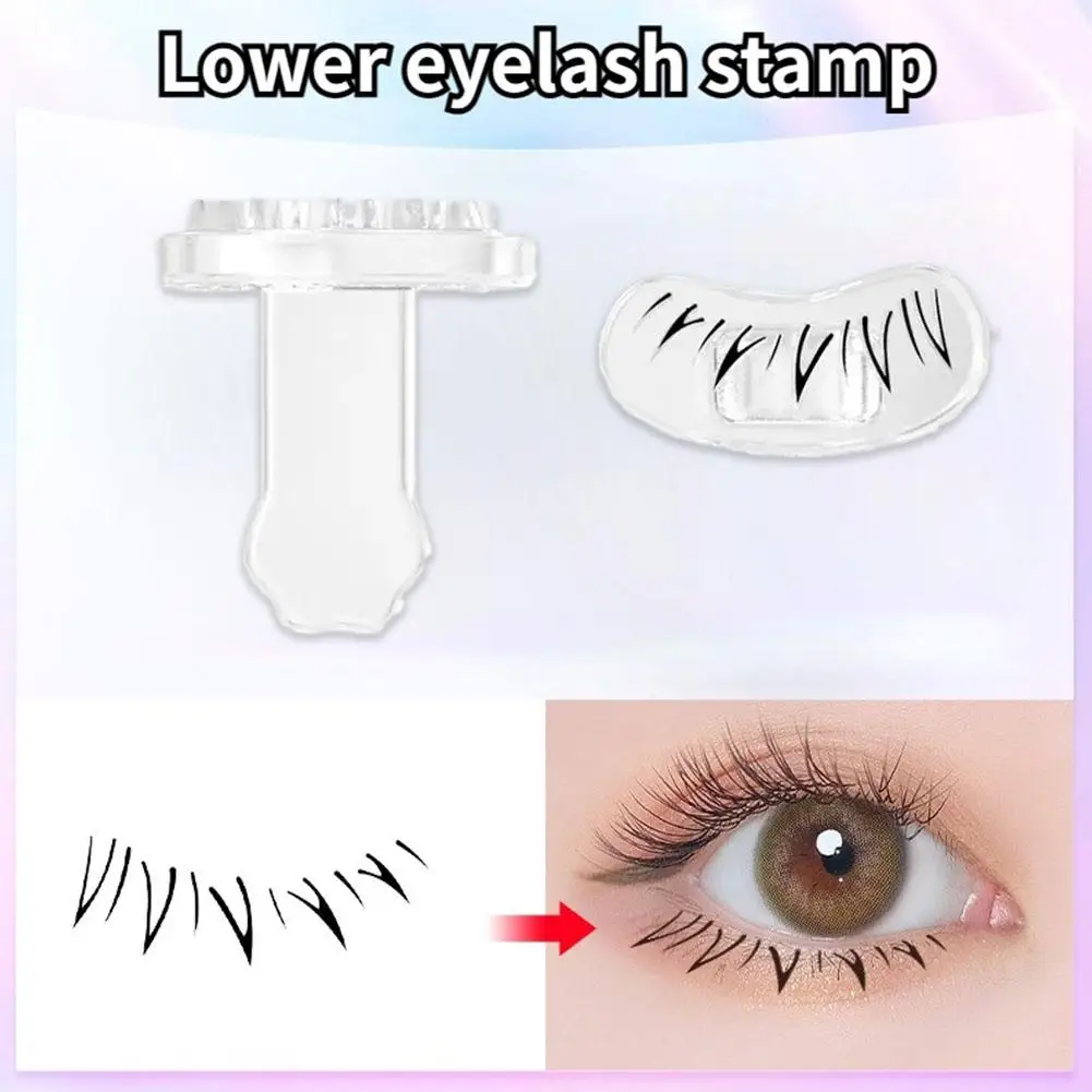 

New Bottom Lashes Stamp Kit Silicone Lower Lash Clusters False Lashes Various Styles Eyelashes Extensions Tool Realistic B7U5