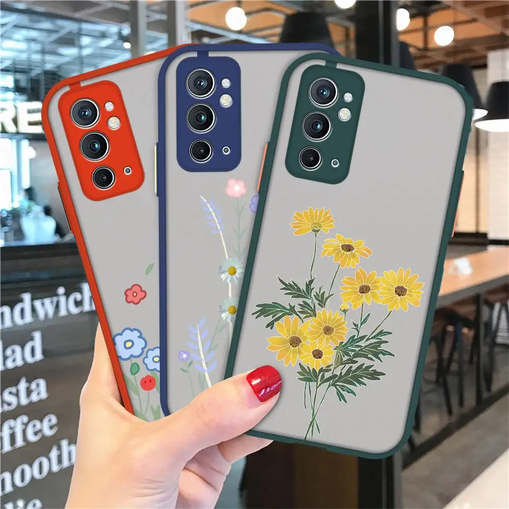 Винтажный чехол с листьями и цветами для Oneplus 9 10 Pro 9R 9RT 8 7 6T 7T Nord CE 2 жесткий