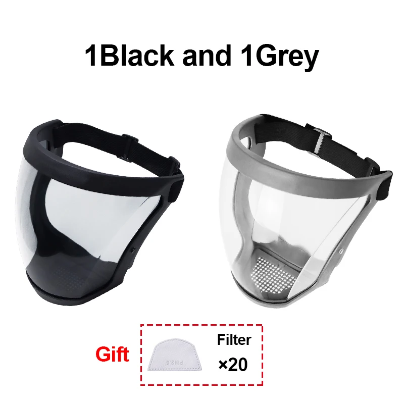 Clear Protective Face Shield – Full Coverage Safety Mask for Workplace and Kitchen Use