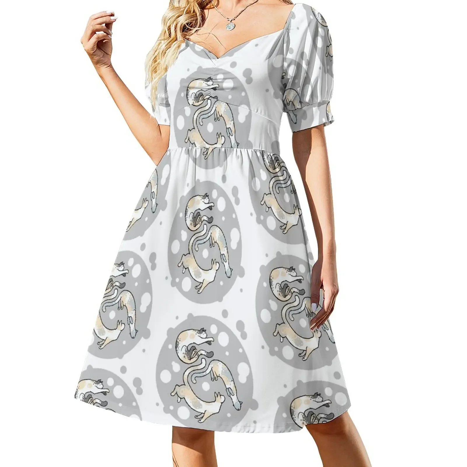 

Dilute Calico Cats Sleeveless Dress women's evening dress 2024 loose women's dress women's dresses luxury