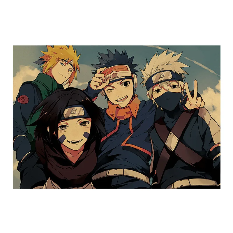 

Japanese Classic Anime Retro Poster Kraft Paper Manga Prints Posters DIY Vintage Home Room Bar Decor Art Wall Painting 50.5*35CM