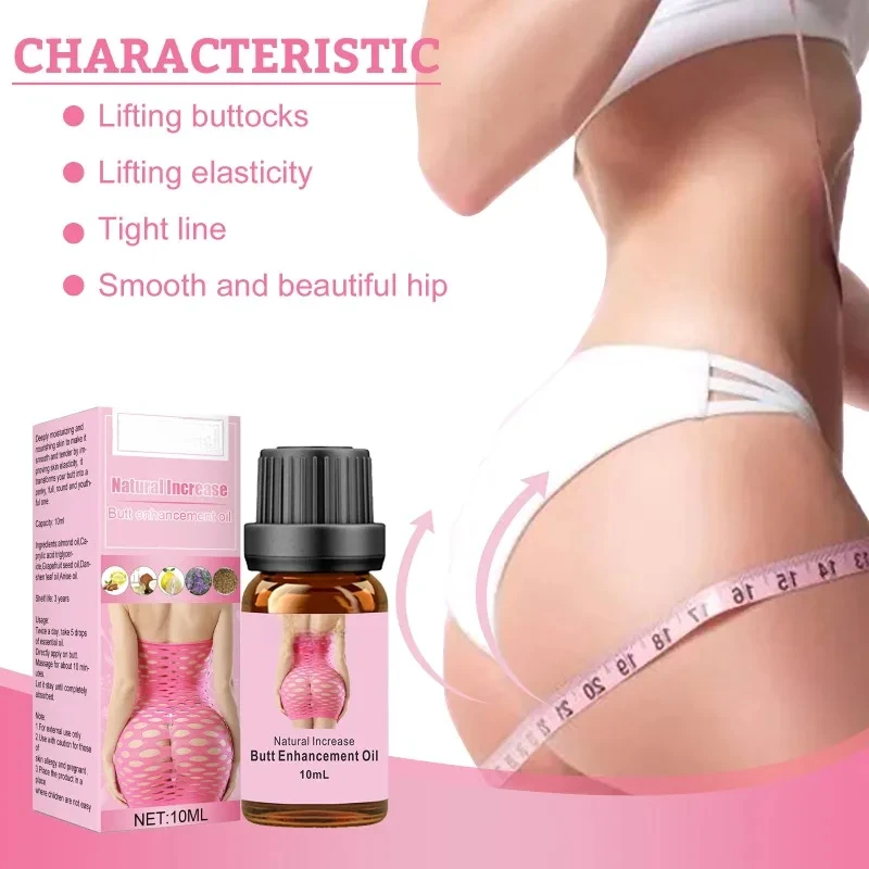 10ml Fast Hip Growth Oil Hip Enlargement Essential Oil Shapes and Enhances Hip Lifting Firms and Firms Hip Lifting
