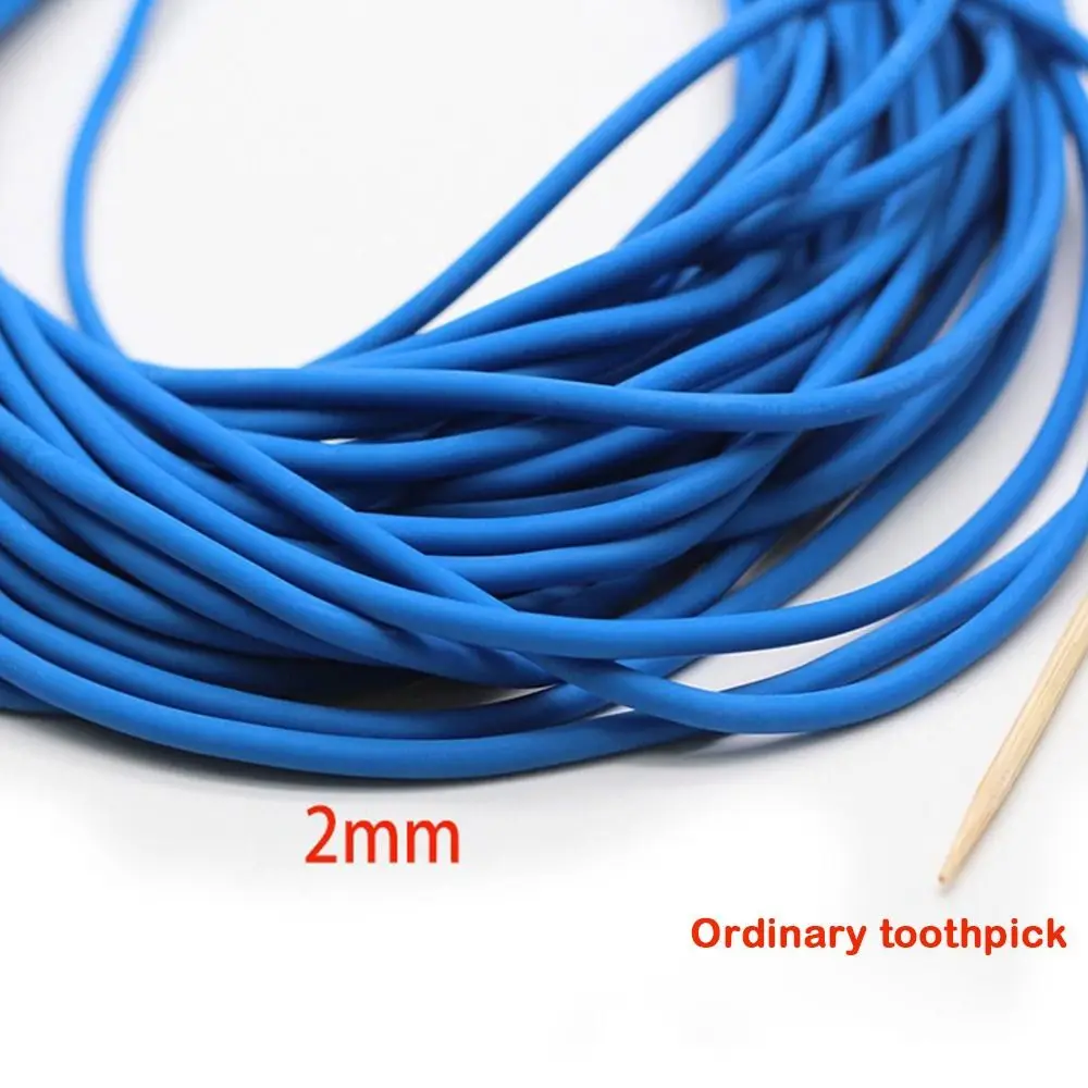 2025 2/2,2mm Angeln Elastische Band Vollgummi 10 m Gebunden Linie Seil Umreifung Tennis Verloren seil Band seil – Detail 10