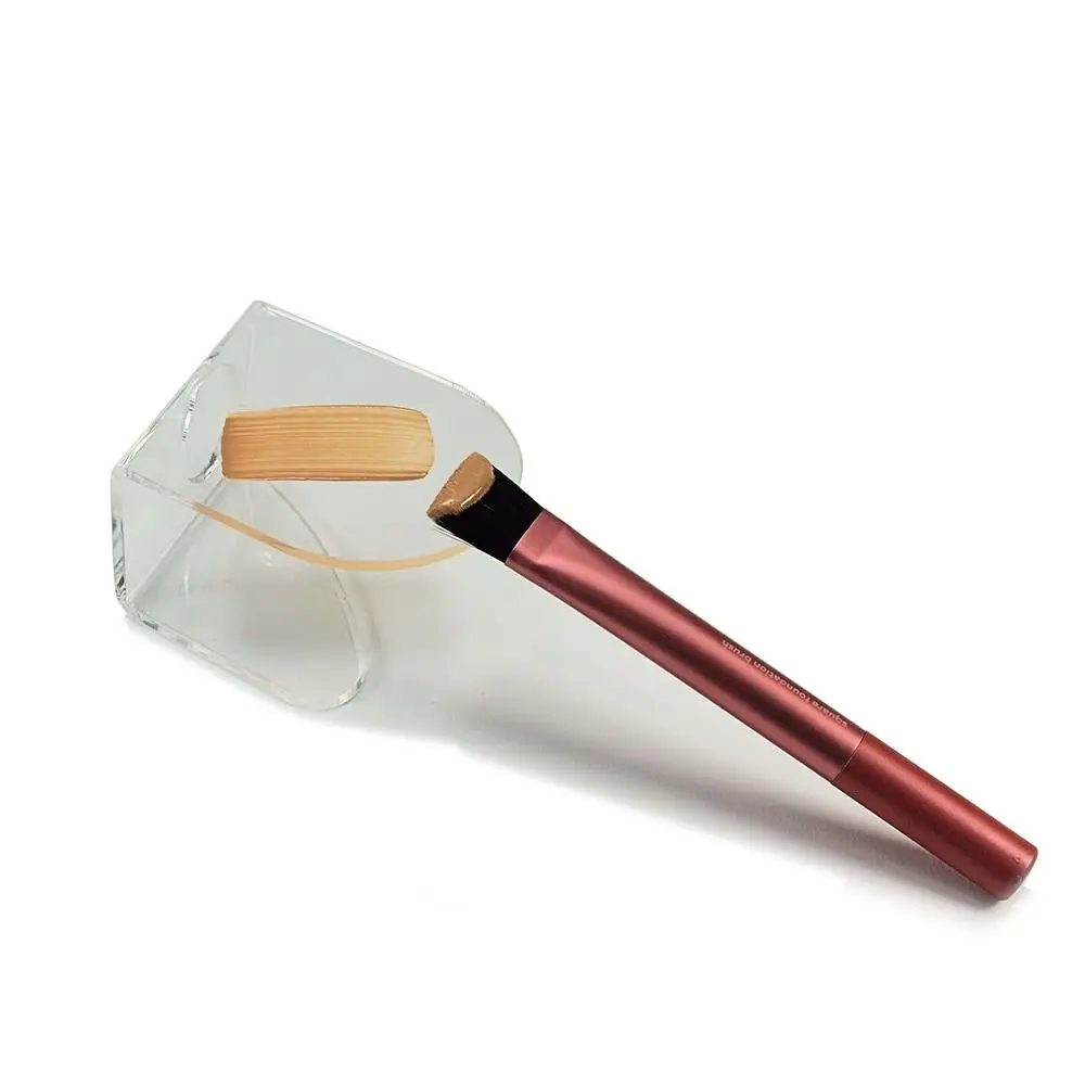 Acrylic Transparent Palette Portable Reusable Paint Palette Handheld Heart-shaped Foundation Mixing Manicure Tool