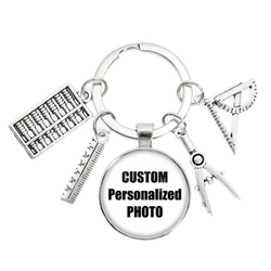 Bespoke Family Photo Keychain - Personalized Keepsake Gift (School Supplies)