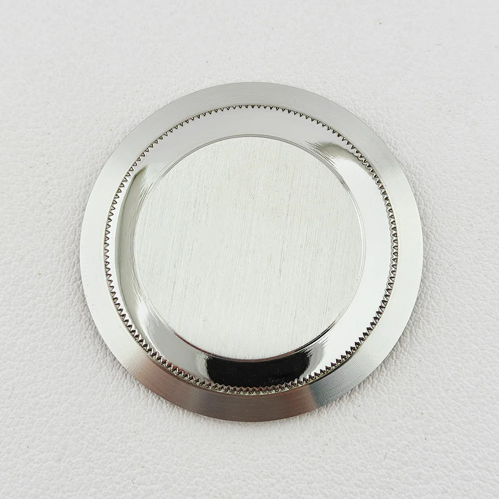 Transparent Sapphire Glass Case Back Cover, 316L Stainless Steel, 30.7 x 35.3mm