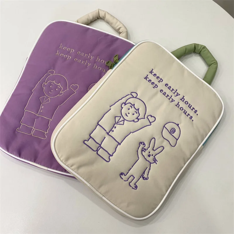 Kawaii Luva Bonito do Portátil Estojo de Transporte para Macbook Air Ipad Pro Lenovo Asus hp 11 12 13.3 13.6 14 15.6 - Imagem 5
