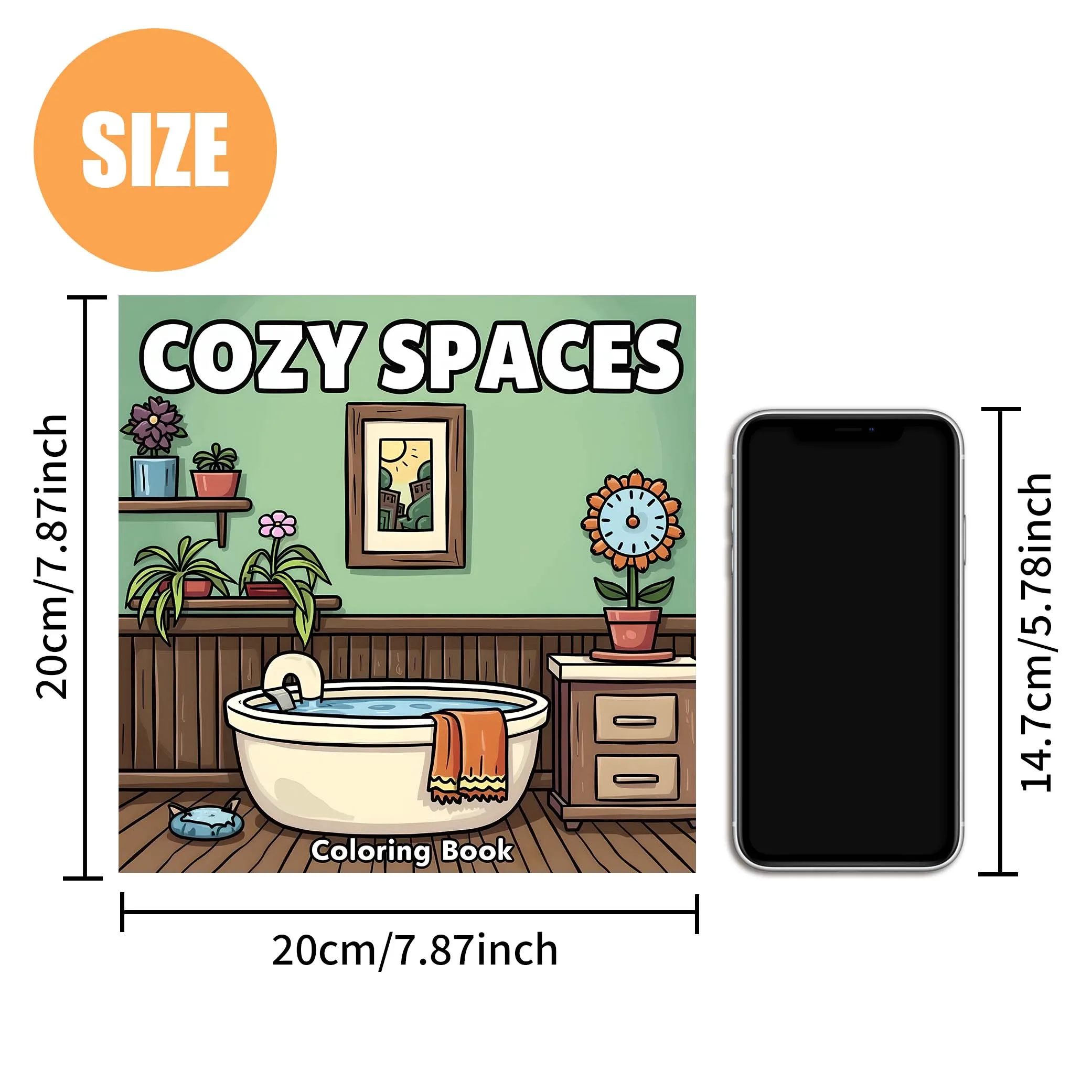 COZY SPACES Bold-easy Patterns Coloring Book for Adults Cute Drawing Book Perfect Gift for Party and Birthday 3