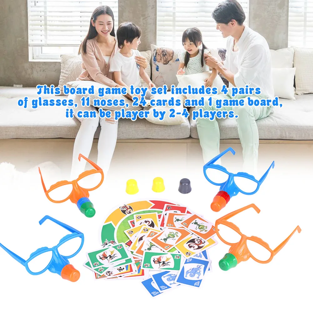 

Party Fun Board Game Toy Set Growing Nose Interesting Family Interactive Toys for Kids Adults