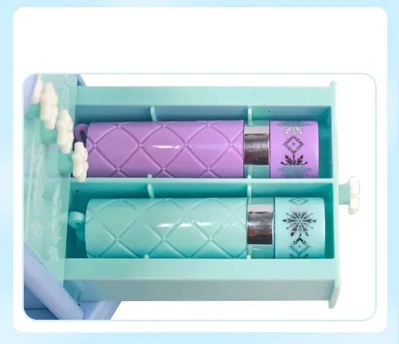 Disney Anime Film Frozen Elsa Anna Princess Cosmetic box cosmetic case Nail polish Lipstick Eye shadow sets kids girl gift 3