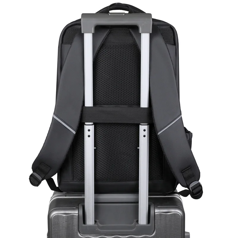Men Business Backpack with USB Charging Port Multi Functional Laptop Bag Large Capacity Commuter Backpack