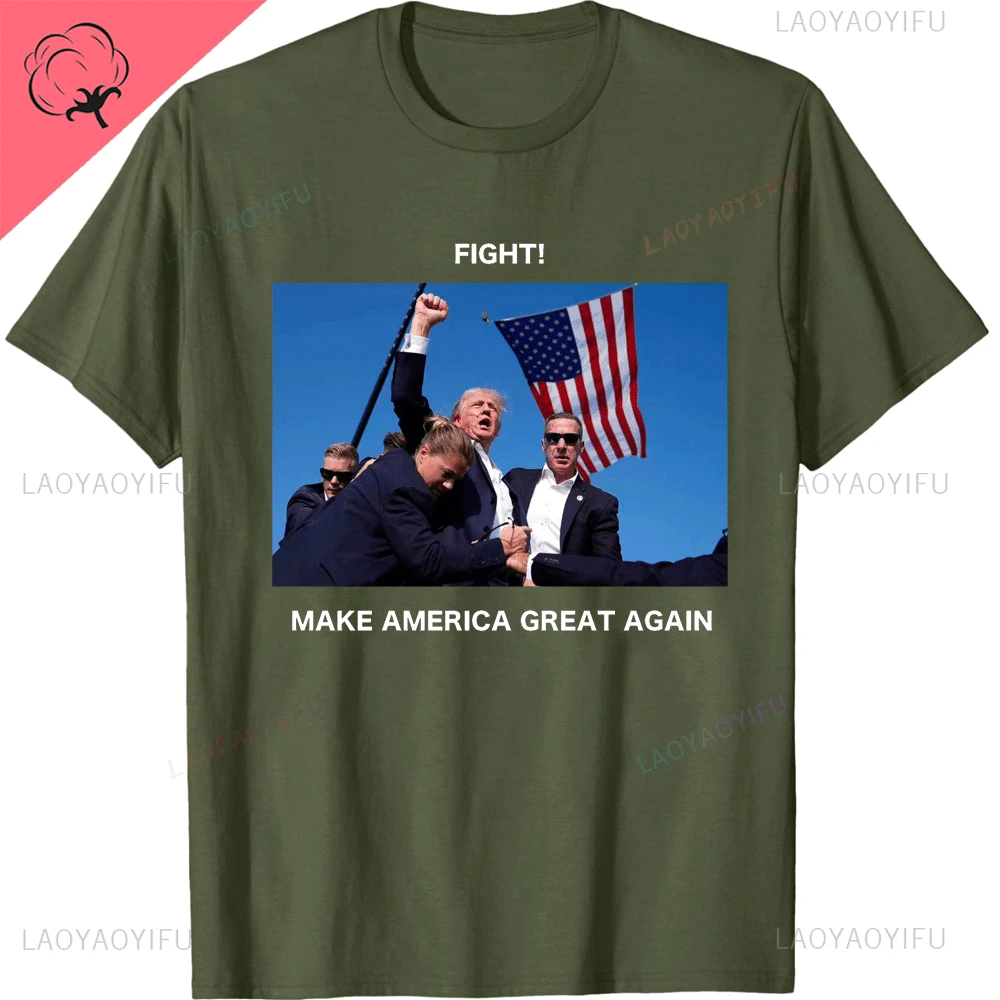 thumbnail image 1 of Trump and Cat T-Shirt Funny Trump Shirt Funny Political Tee Stranger Things Harajuk Tops Men Women Kawaii Grunge Cotton Clothes, 1 of 5