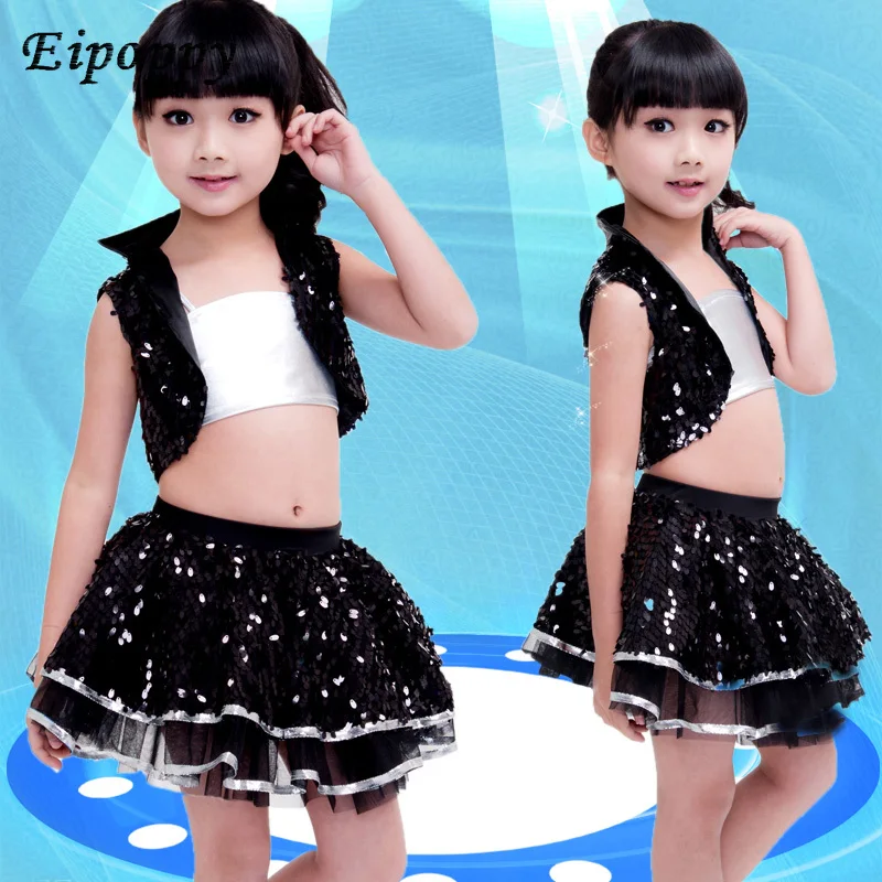 

New Children's Day performance clothing children's sequins fluffy skirt girls Jazz modern dance specials