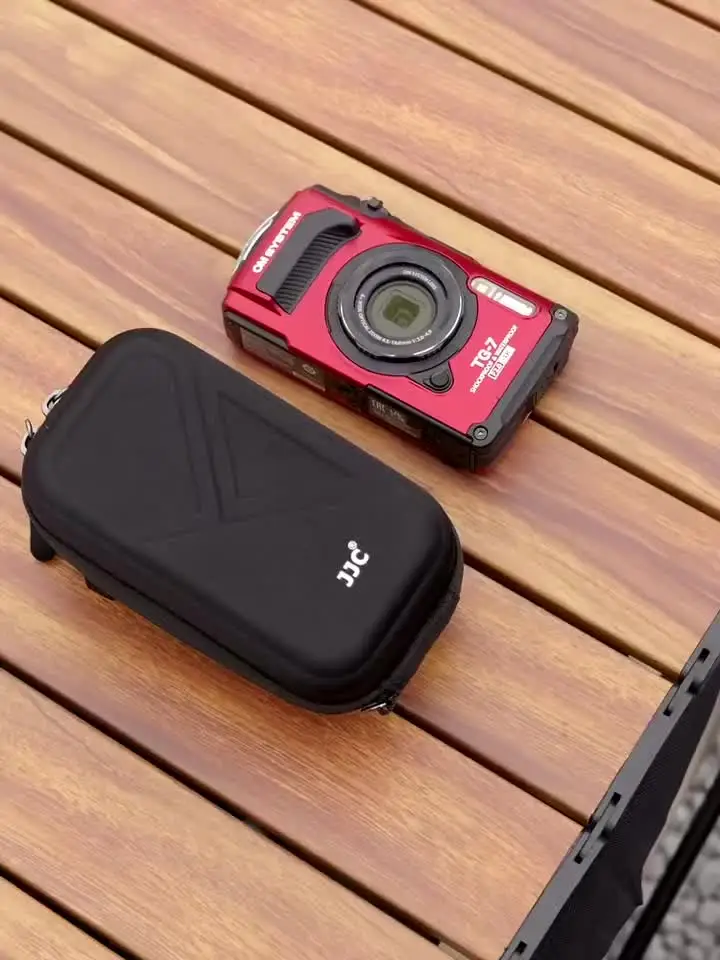 Jjc-ハードベルトカメラトラベルケース,ショルダーストラップ付き