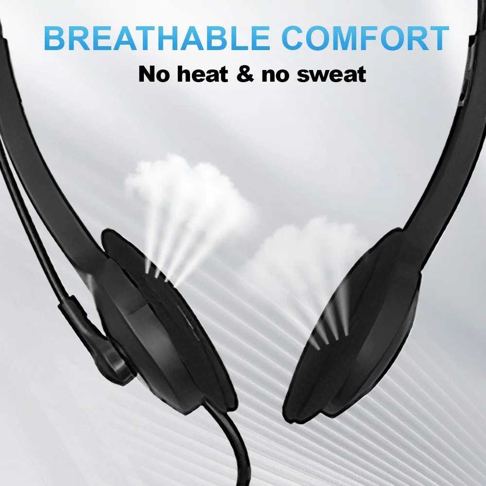 Description Picture 4 of itemWired USB Headphones Portable Earphones with Microphone for Laptop PC Call Center Business Headset Noise Reduction Earpieces