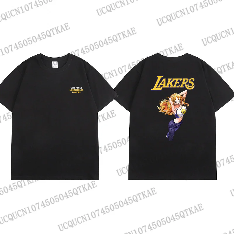 Lakers ONE PIECE Joint Short-sleeved T-shirt Luffy Linkage Lakers