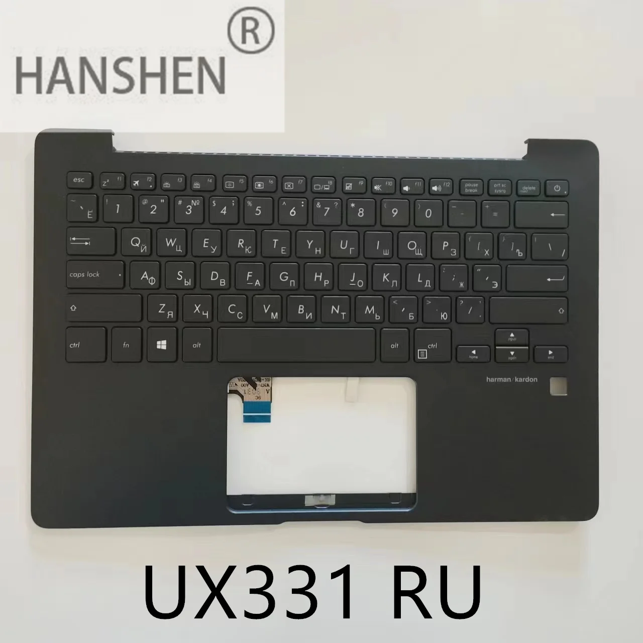 

HANSHEN Russian New Keyboard for ASUS UX331 UX331UA UX331UN UX331U U3100U U3100 Laptop Backlit Keyboard Black C Case