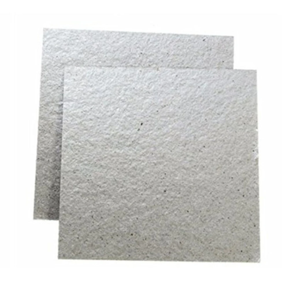 Mica Plate Microwave Insulation Mica Plate High Temperature Resistant Conductor 13x13 Cm Cuttable 4pcs/set