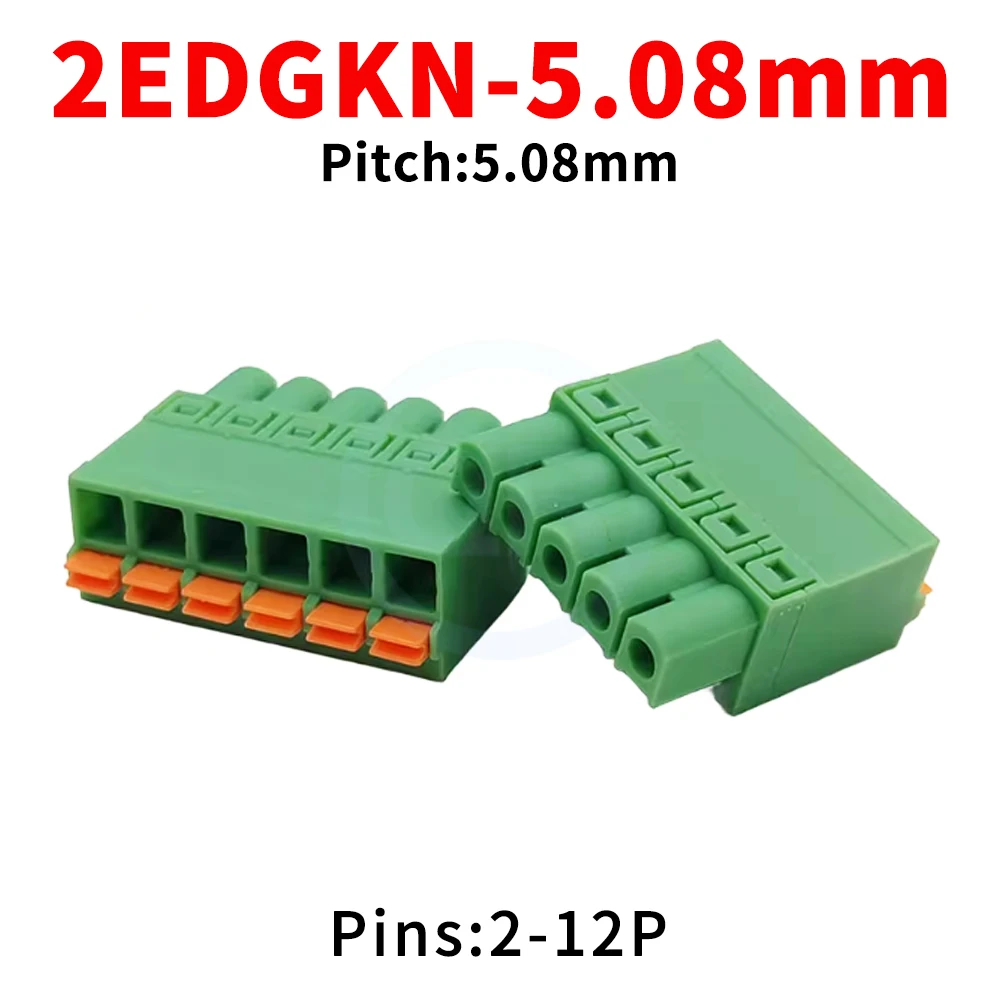 (5 Stück) KF 2EDGKN 5,08mm PCB Federbelasteter Klemmenblock JL 15EDGKN 5.08 Phoenix Contact Terminal KF2EDGKN