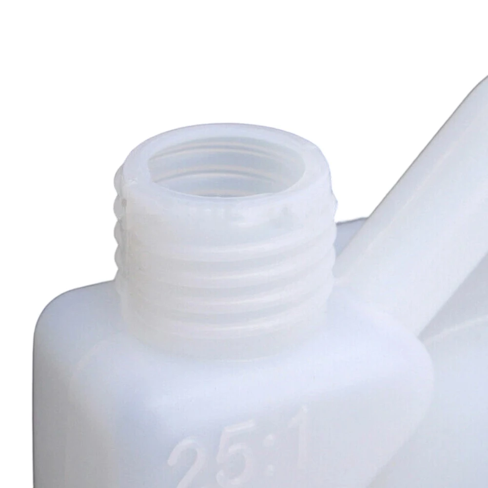 1.5L and 4L Oil Mixing Canister for Chainsaws Lawn Mowers Trimmers with Easy Pour Spout and 25 to 1 40 to 1 50 to 1 Markings