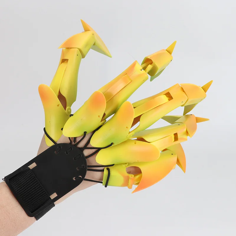 HalloweenArticulatedFingersScaryFakeFingersSkeletonHandCosplay