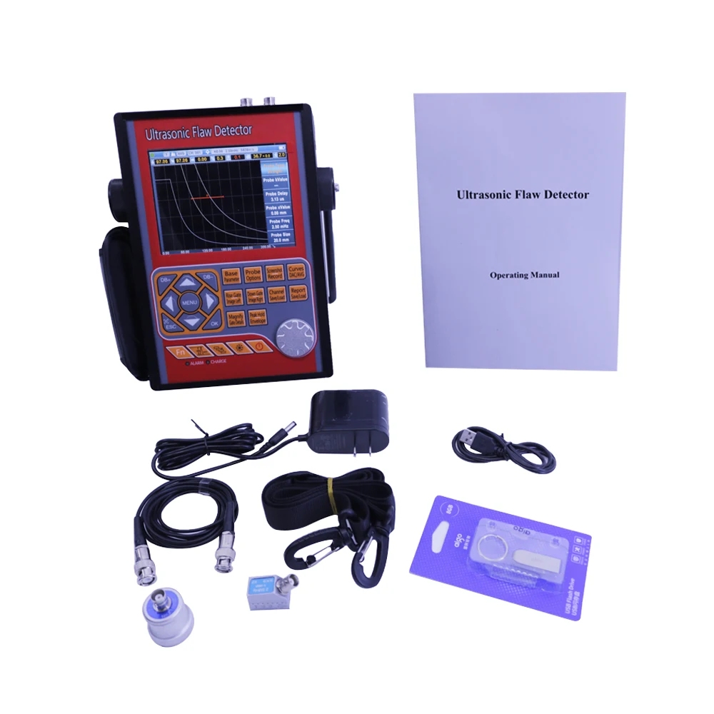 New GR680 Portable Ultrasonic Flaw Detector Range 0 to 15000mm NDT Digital Flaw Detector 4 Operating Interface Styles