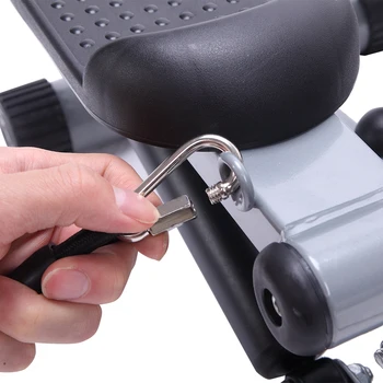Aerobic Fitness Step Air Stair Climber Stepper Exercise Machine with Non-Slip Pedals Enhanced Connectivity New Equipment Silver 6