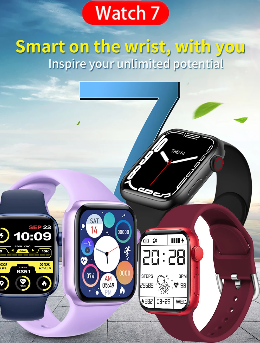 T56 smartwatch series 7 Clearance