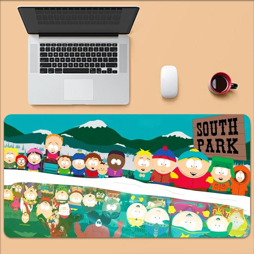 S-South Cartoon Park Mouse Pad Large Gaming Compute Gamer PC Keyboard Mouses Mat 4