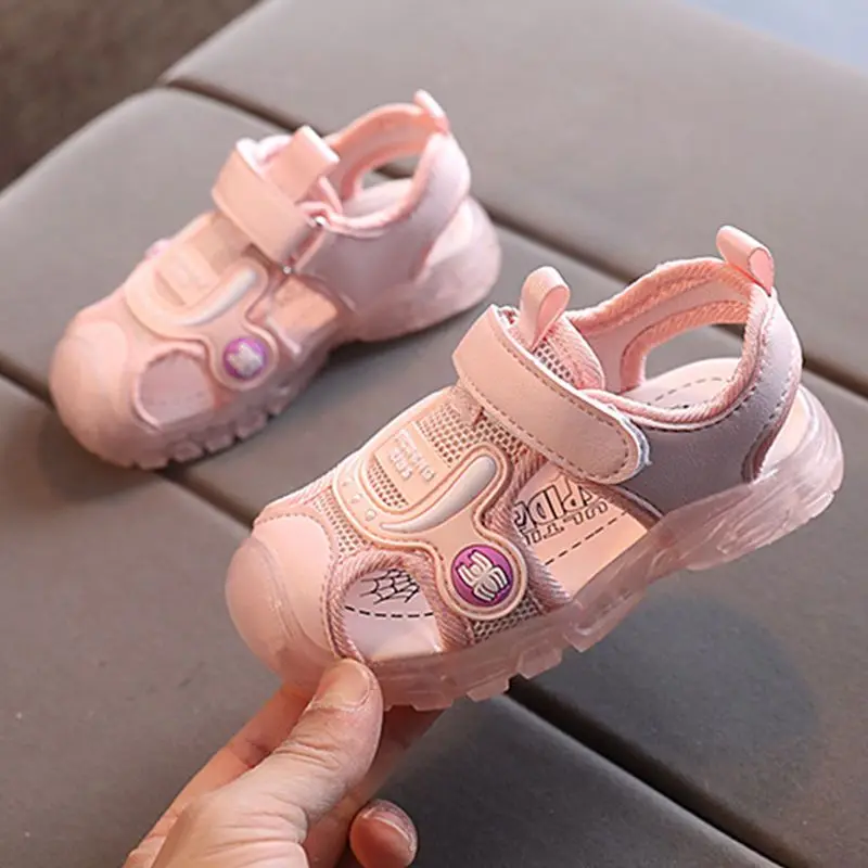 Baby Sandals Comfortable The New Baby Baby Girl Baby Boy SummerSoft  BottomBaotou Anti-kick Toddler Shoes Kindergarten Baby Shoes