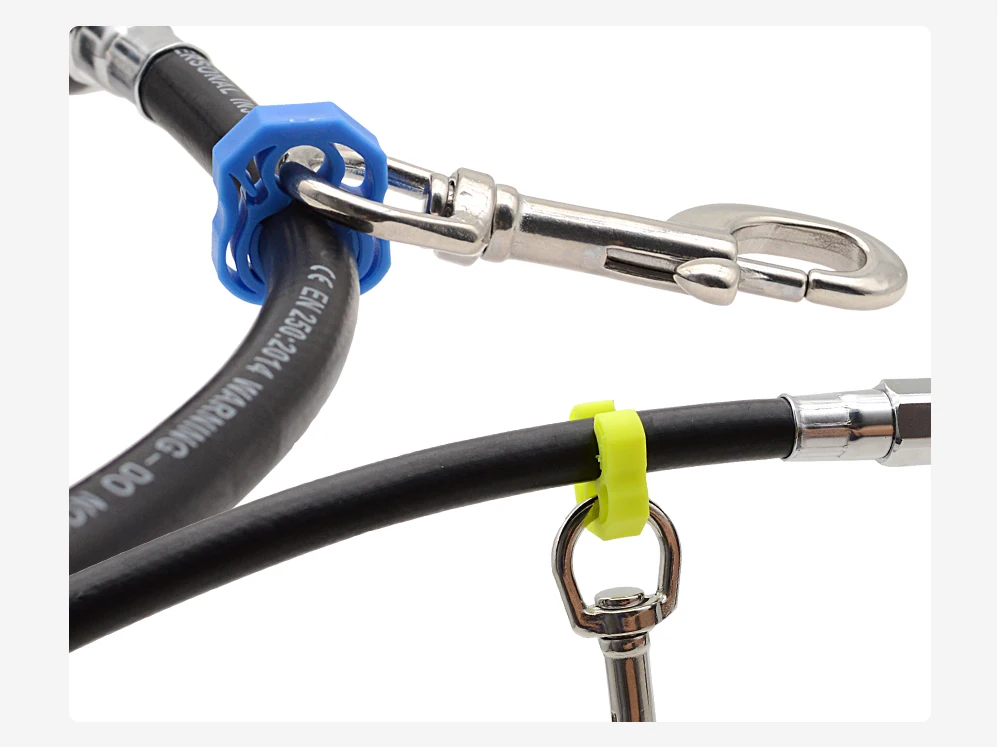 1 stücke Scuba Tauchen Quick Release Rohr Klemme Manometer Schlauch Hängen Halter Zweite-bühne Leucht Festen Haken BCD zubehör – Detail 6