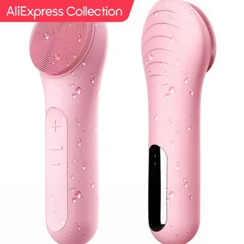 AliExpress Collection 소닉 페이셜 클렌징 브러시, 방수 전기 페이스 클렌징 브러시 장치, 딥 클리닝