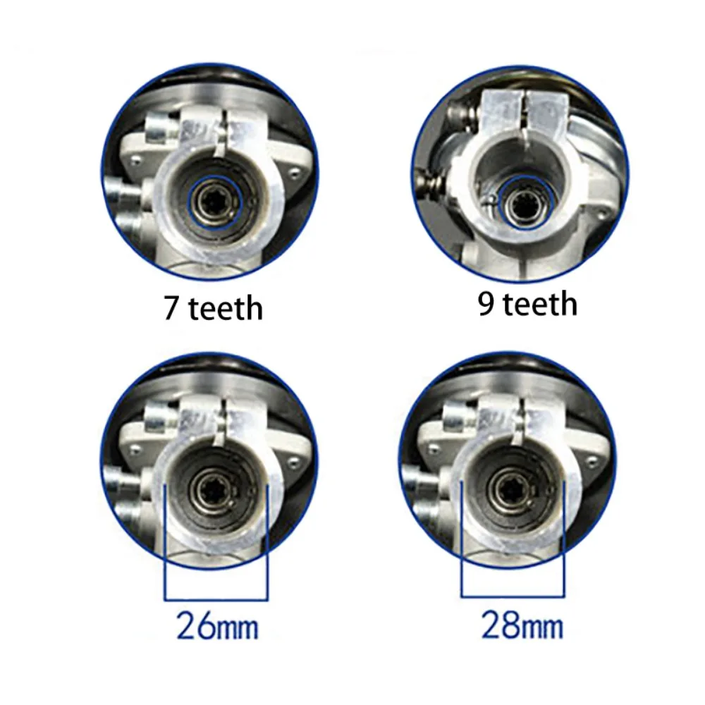 Trimmer Gearbox Gearhead Brushcutter Grass Trimmer Replace Gear Head 26mm 28mm 7 9 Teeth Lawn Mower Parts Gardening Tool