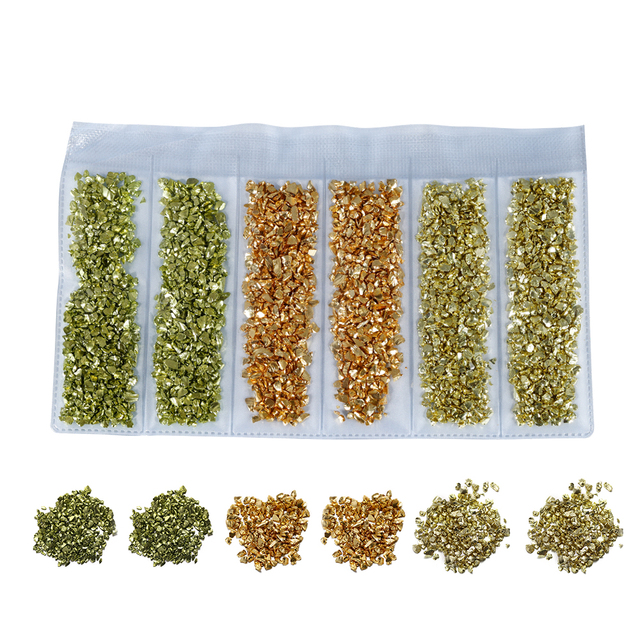 Color Broken Glass Stones Crystal UV Epoxy Resin Filler for DIY Crafts Nail Art Decorations Jewelry Making Mold Fillings