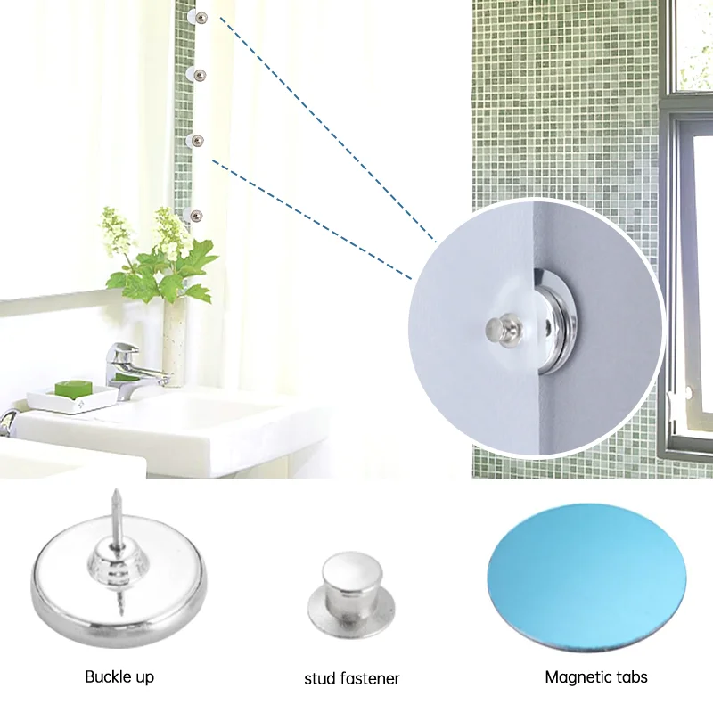 Curtain Clip Magnetic Button Nail Free Detachable Magnet Buckle Adjustment Buttons Accessories Fix Curtain 1-8pcs curtain clips,curtain buckle,curtain accessories,curtain fasteners