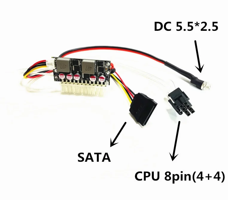 ATX Switch Mining PSU 24pin MINI ITX DC To ATX PC Power Supply - 13.5-25V, 24V 250W Gallium Nitride On-board Computer Battery Description Image.This Product Can Be Found With The Tag Names Computer Cables Connecting, Computer Peripherals, Dc, PC Hardware Cables Adapters