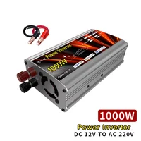 Onduleur solaire 12v 220v, 500W 1000W 1500W 2000W, transformateur de tension Portable, convertisseur de chargeur automatique, onduleur de puissance pour voiture 2
