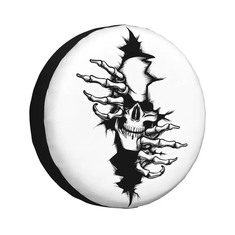 

Skeleton Ripping Skull Spare Tire Cover for Prado Pajero Wrangler Jeep RV SUV Trailer Car Wheel Protector Covers 14" 15" Inch