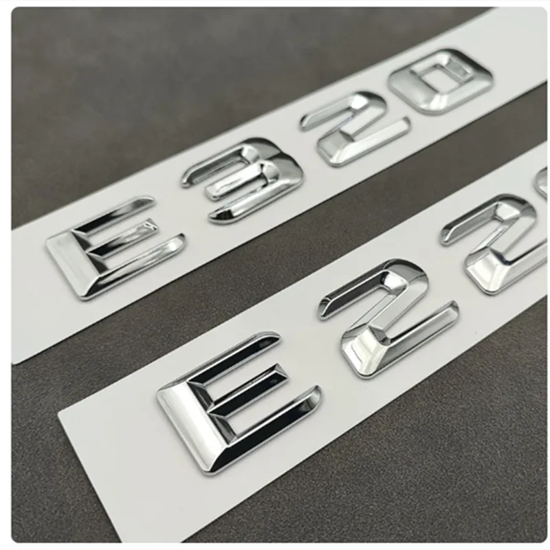 3D ABS Car Trunk Emblem A B C E 180 220 220 160 35 43 45 63 250 300 320 350 400 For Mercedes Benz Letters Accessories car badge sticker